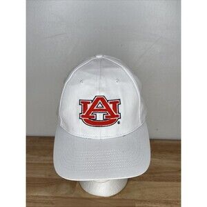 AU AUBURN UNIVERSITY TIGERS NCAA Football License Collegiate White Cap Hat OSFM